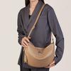Versatile Genuine Leather Crossbody Bag New Single Shoulder Underarm Bag Dumpling Bag 2025 New Textured Handbag Women's Dumpling Bag