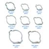 80Pcs Double Ear O Clips Automotive Air Fuel Hose Pipe Crimp Clamps Hose Fasteners