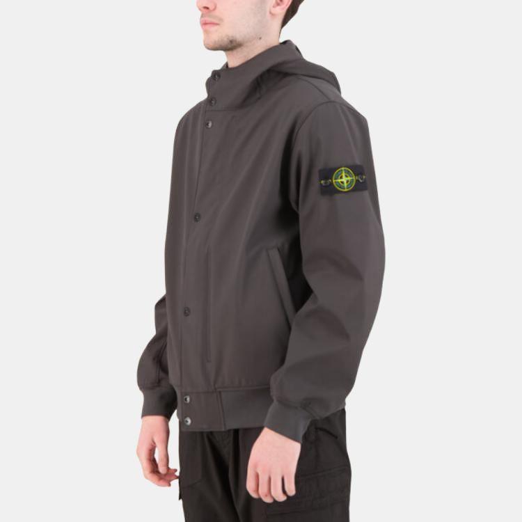STONE ISLAND Logo Patch Hooded Jacket K1S154100090S0A22-V0065