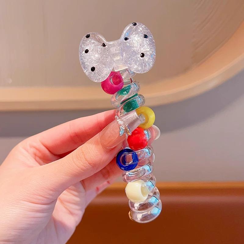 Moda perłowa prosta linia telefoniczna opaska do włosów damski wysoki kucyk artefakt temperament bańka warkocz artefakt włosów głowa liny akcesoria do włosów