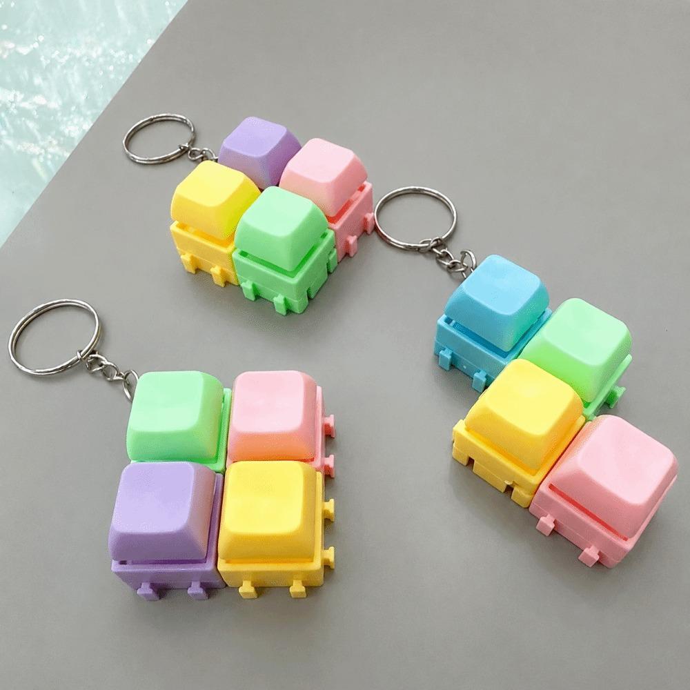 2/3/4/9 Keys Mini Key Press Toy Keycap Button Clicker Fidget Toy Stress-relieving