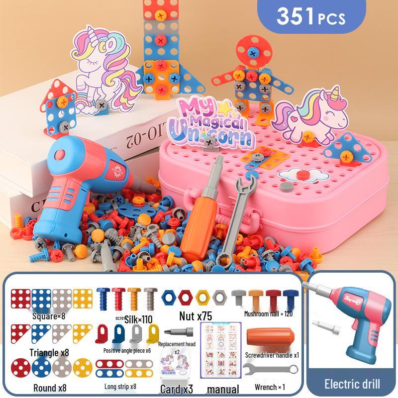 Electric Drill DIY Toolkit for Kids: Hands-on Disassembly and Assembly Puzzle Toy
