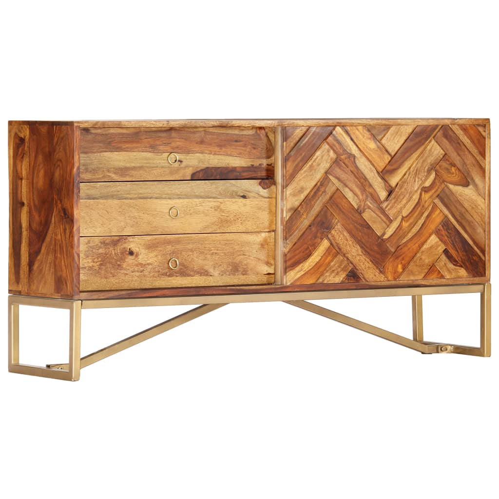 Sideboard 118x30x60 Cm Solid Acacia Wood