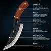3PCS Stainless Steel Kitchen Knife Forged Boning Knife Professional Chef Knife Handmade Meat Cleaver Butcher Knife