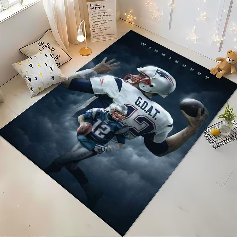"Legendary QB Poster Rug Design 12 Non-slip rug suitable for living room and bedroom sofas sofas"