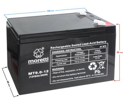 Akumulator Moretti Ups Mt9.0-12