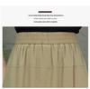 Summer High Waist Slimming Split Skirt Pants - Solid Color, Loose, Seven-Point Length