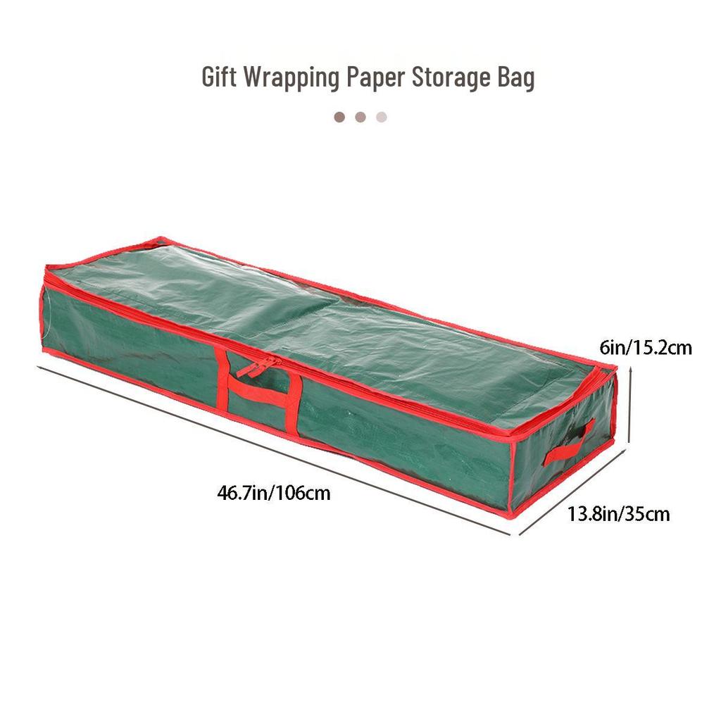 Holiday Gift Wrap & Cardstock Organizer Bag