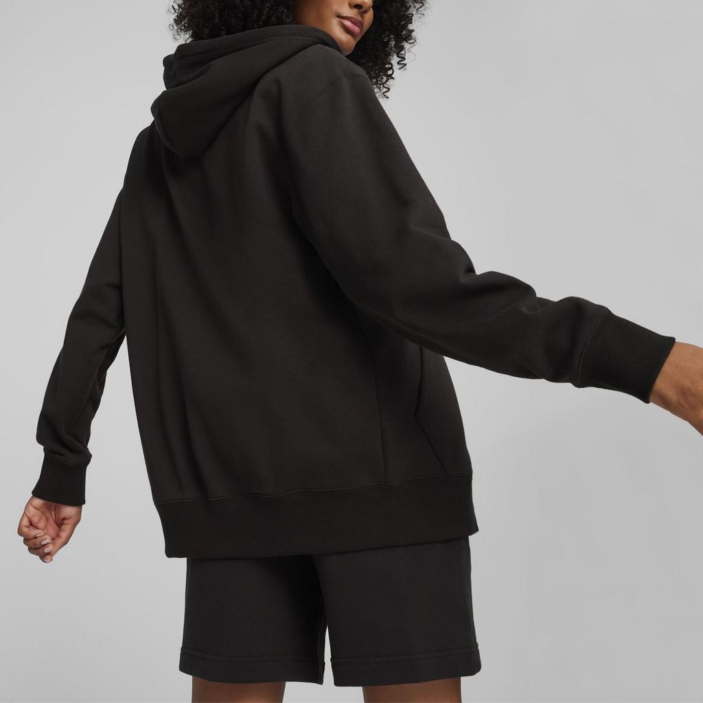Puma Solid Color Casual Loose Zip-Up Hoodie Unisex hoodies Black 624247-01