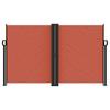 Retractable Side Awning Terracotta Red 140 X 600 Cm