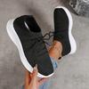 Fashion Spring Autumn Comfortable Sports Shoes for Women Lightweight Breathable Knitted Sneakers Woman Thick Sole Slip On Casual Shoes