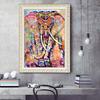 30x40cm Oil  Canvas Diy 5D      Material  Kit Elephant-shaped Pattern Full Rhinestone Embroidery Home Decoration