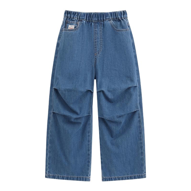 

GAP Boys Logo Loose Denim Parachute Pants 130/59