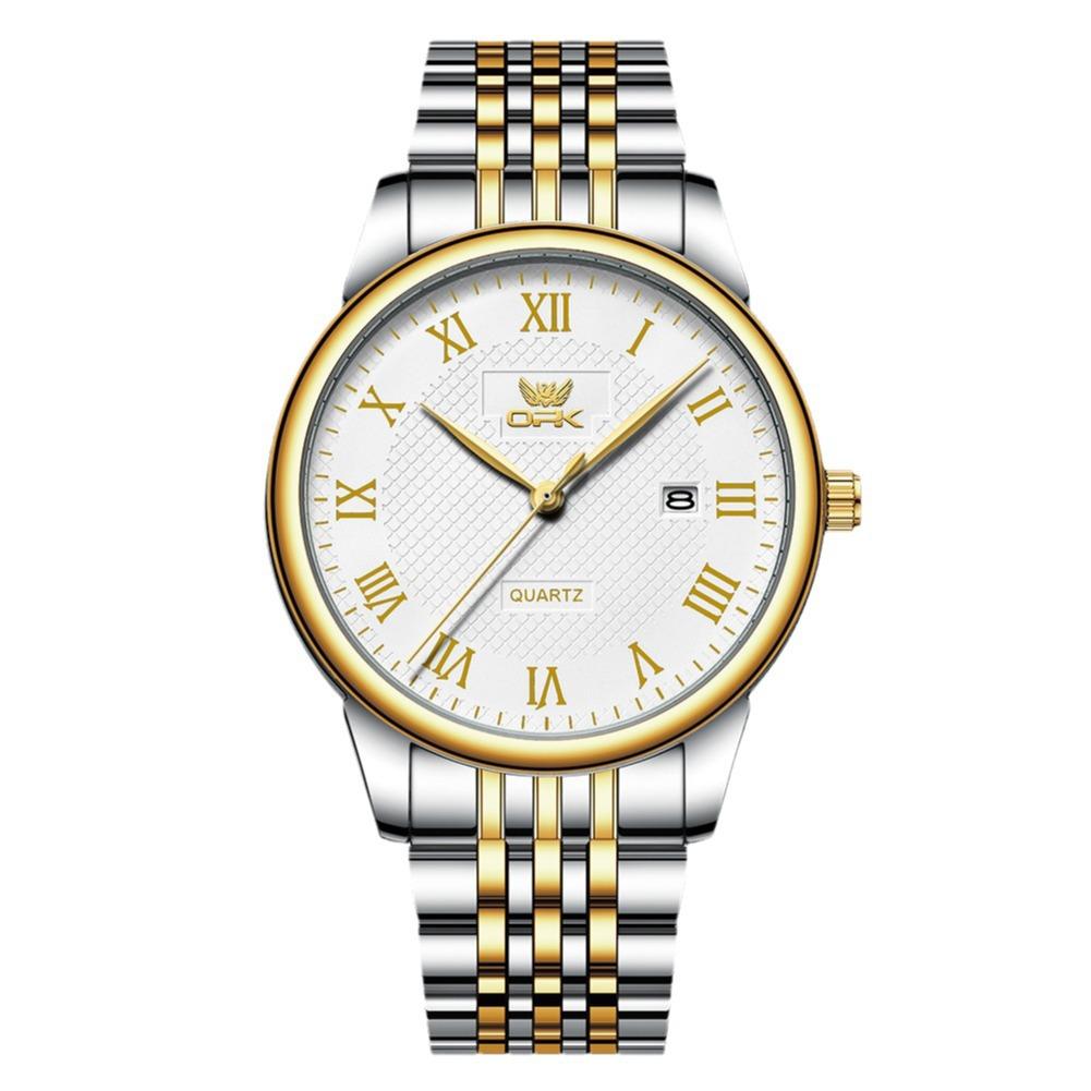 OPK Men's Watch Genuine High-end Business Men's Quartz Watch Men's Watch Round Couple Watch Men's