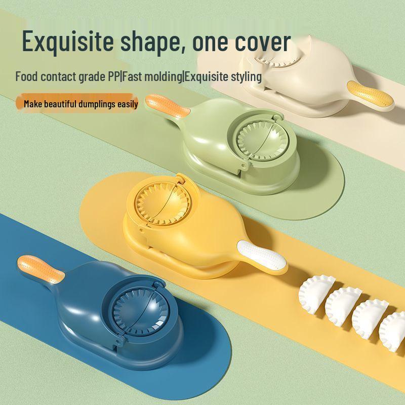 Automatic Dual-Function Dumpling Maker: Press, Mold, and Cook Dumplings with Ease