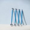 For Embossing Pattern 4 Pcs Point Drill Creasing Pen With DIY Ball Styluses Tools Spiral Double Head Clay Sculpting Tools