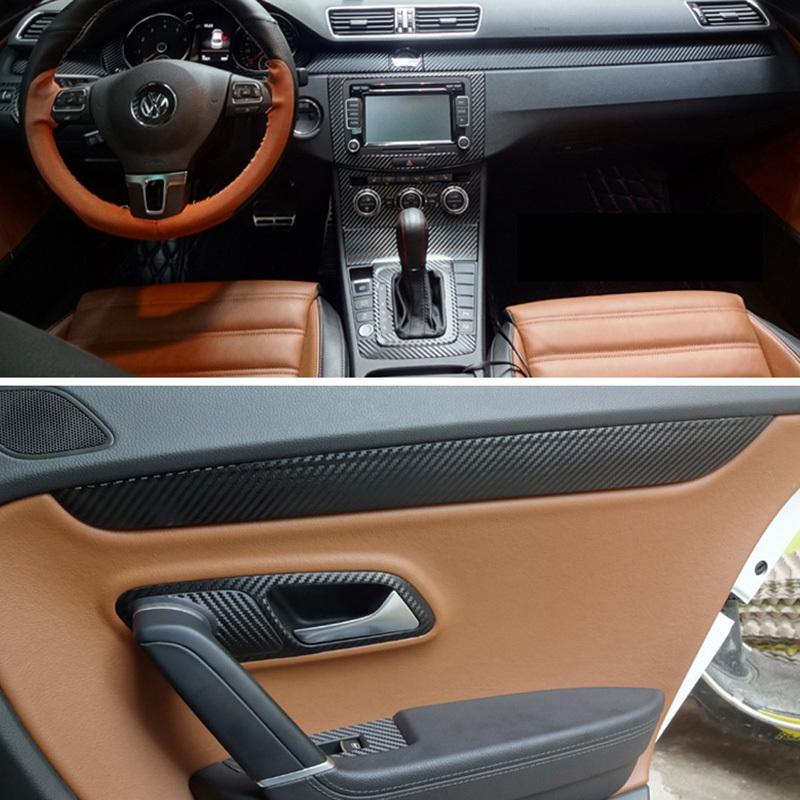Per Volkswagen VW CC/Passat B7 Interno Pannello di Controllo Centrale Maniglia Porta Adesivi Decalcomanie Accessori Car styling