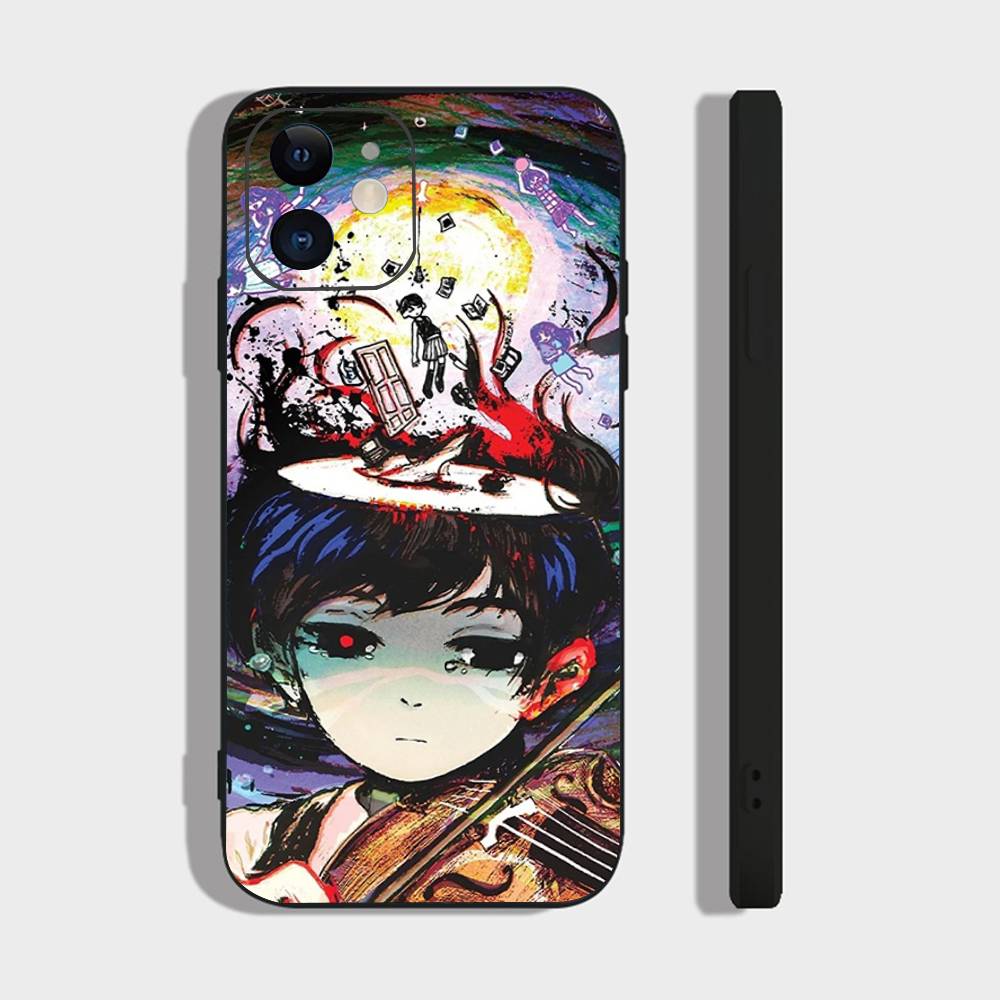 Game Anime Style Omori Phone Case For IPhone 17 Air 16 15 14 13 Pro Max 11 12 Black Silicone Cover