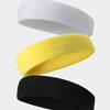 Sports Sweatband Headband Breathable Non-Slip Moisture-Wicking Yoga Hair Band Elastic Cotton Hair Band