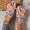 Women Flat Sandals Comfortable Flats Sandals Printed Bohemia Roman Style Shoes for Women Fashion Shoes Sandalias