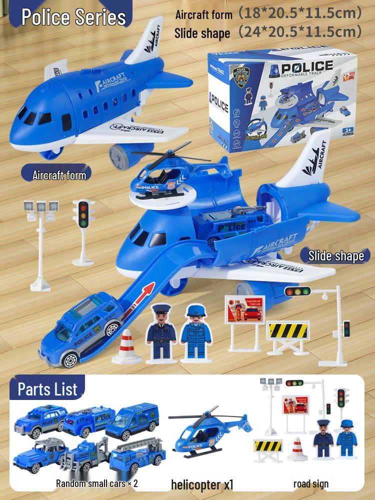 Large Deformable Multifunctional Airplane Model Toy Set for Kids