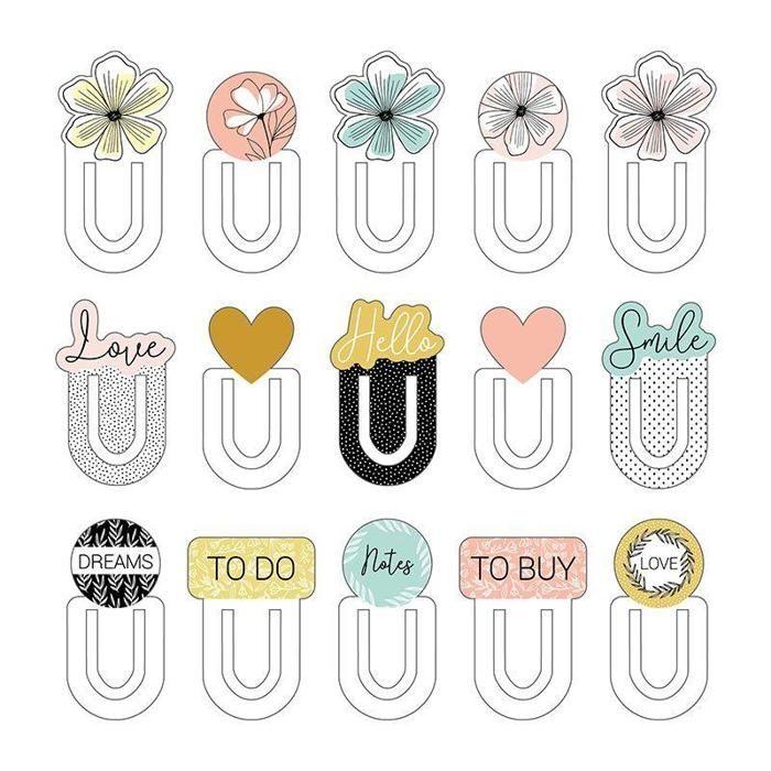 15 marque-pages cartonnés Good Vibes