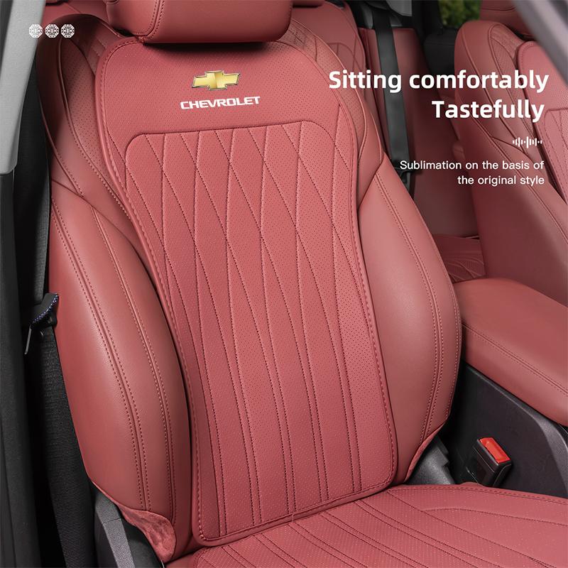 Nappa Leather Car Seat Cushion Cover Auto Sofa Cushioning For Chevrolet Corvette Montana TrailBlazer Silverado Traverse Camaro