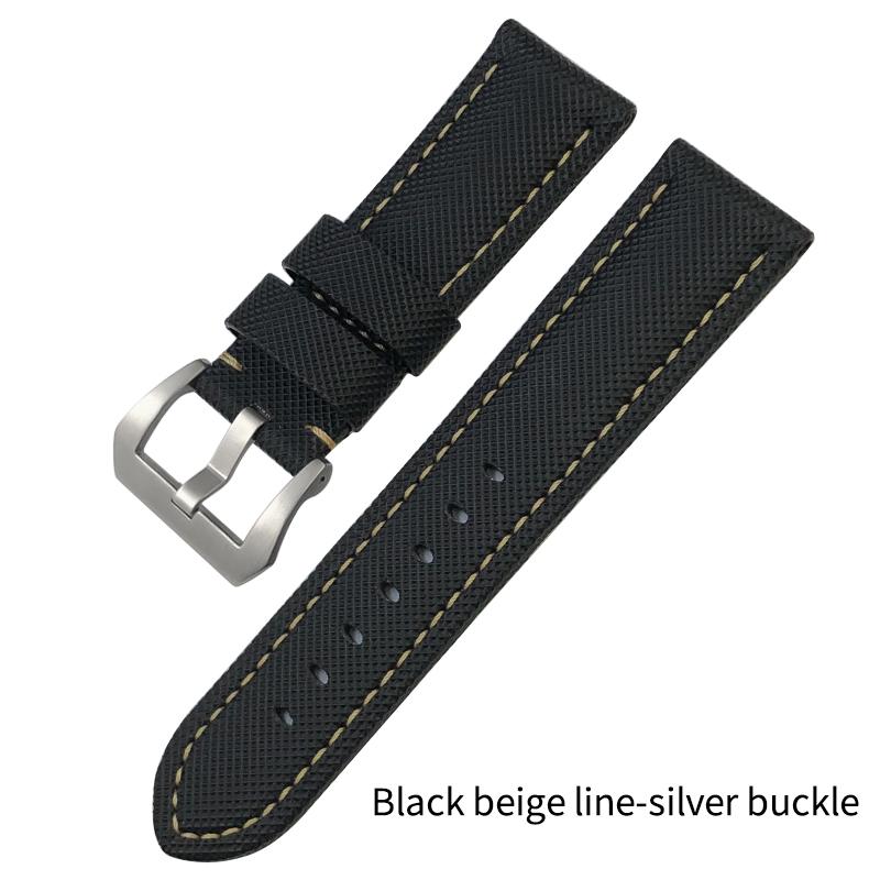 22mm 24mm 26mm High Quality Nylon Watchband Fit for Panerai LUMINOR Submersible PAM Luminous Black Blue Watch Strap Tools