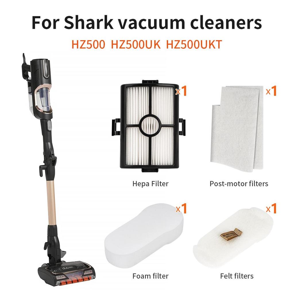 Vacuum Filter for Shark HZ500 HZ500UK HZ500UKT Dry and Wet Sweeping Robot Replacement Kit Household Cleaning