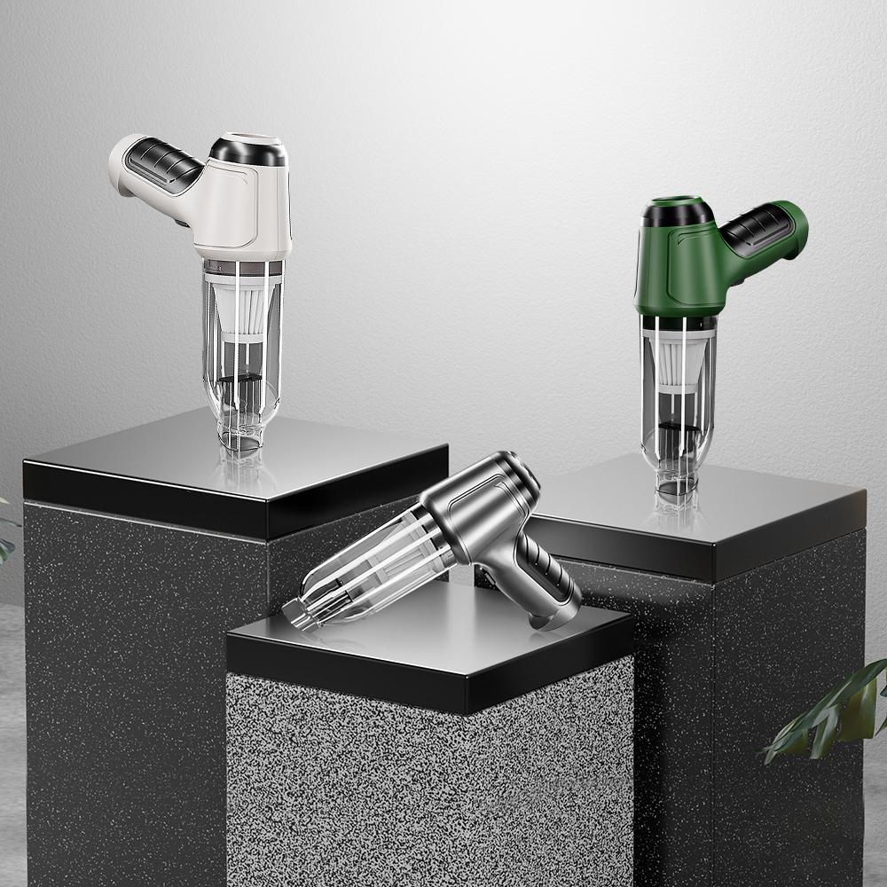 Tragbarer, leistungsstarker Autostaubsauger mit 12000 Pa, starker Saugkraft, 120 W, kabelloser Handstaubsauger für die Staubreinigung im Haushalt im Auto