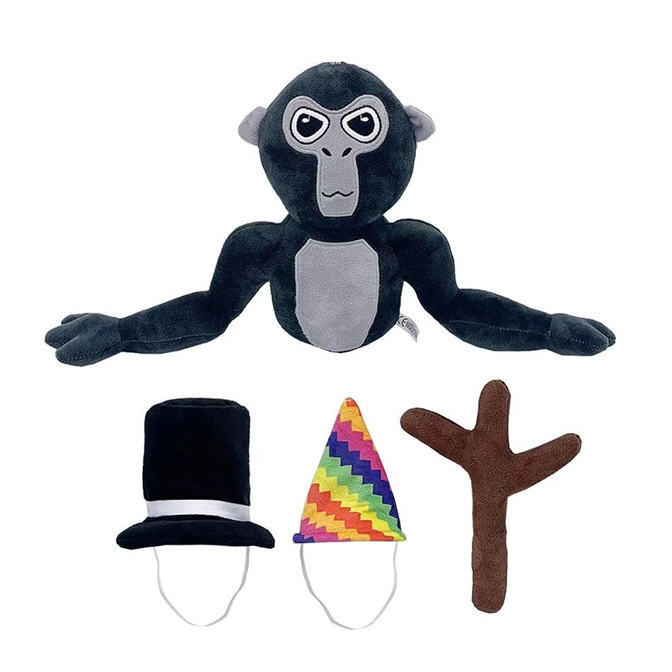 

20 см Gorilla Tag Monke плюшевые игрушки милые мягкие мультяшные аниме украшения дома куклы кавайная подушка подарок на день рождения для детей игрушка чёрный