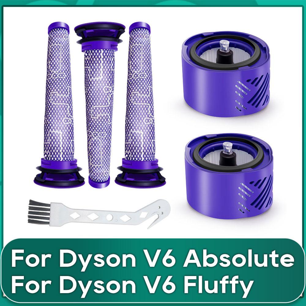 For Dyson V6 Absolute Cordless Stick Vacuum Cleaner Accessory Part 965661-01& 966741-01 Pre Filter Post Hepa Filter Spare Part