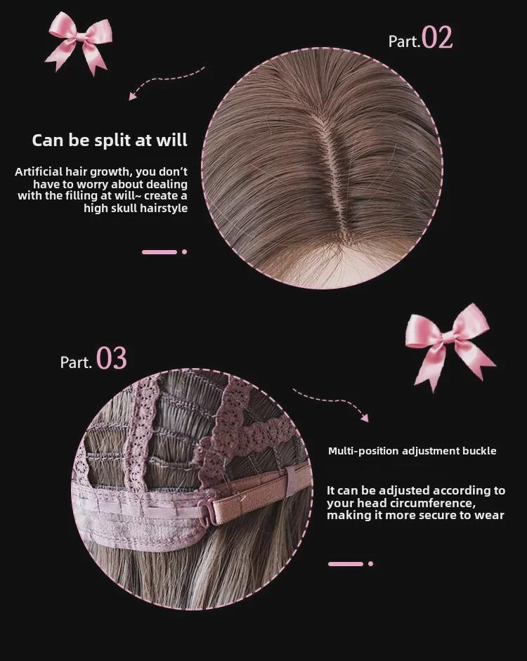 Sihuan Long Straight Lace Wig - Natural Beige Gray Gold, Lolita Style