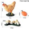 Kids' Farm Animal Toy Set: Rooster, Hen, Chick Figurines