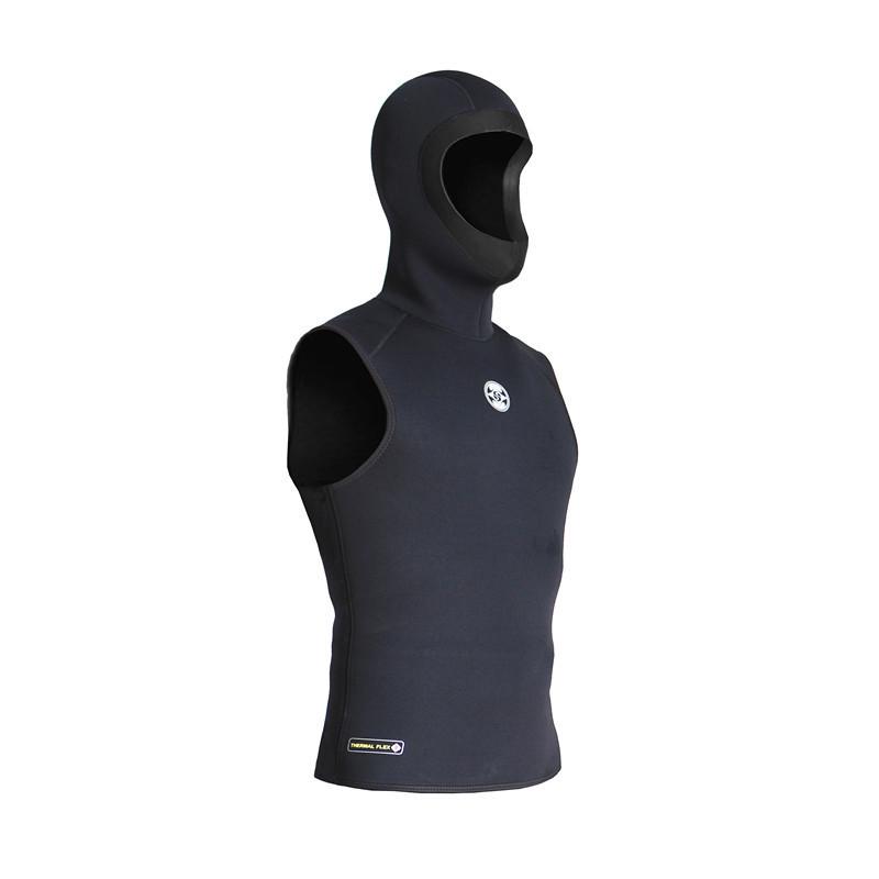 

3mm Hooded Sleeveless Diving Vest - Warm Two-Piece Surfing Wetsuit XXXL чёрный