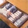 1pc 11 Compartment Collapsible Underwear Storage Box,Nylon Bra Organizer with Breathable Mesh,Foldable Closet Container for Home
