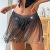 Women Mini Skirt Glittering Glitter Party Dress Dance Club Skirt Versatile Waist Chain Accessory For Dance Club Special Party