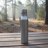 Stainless Metal Water Bottle Minimalist Design Insulated Travel Mug with Strap Portable