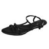 511-5 Niche Design 2025 Summer Pointed Cross Strap Buckle Open-toed Versatile Fashion Roman Sandals Women