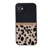 Leopard Print Cube Straight Edge Suitable for Apple IPhone 16 Pro Mobile Phone Case IPhone 15 Soft Silicone 14 Anti-fall 13