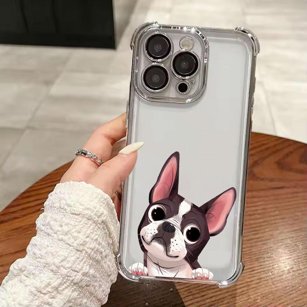 Boston Terrier Pug Dog French Bulldog Funda For iPhone 17 Pro 16 15 14 13 12 11 Pro Max Case 17 Plus 17E 16E 17Air Phone Cover