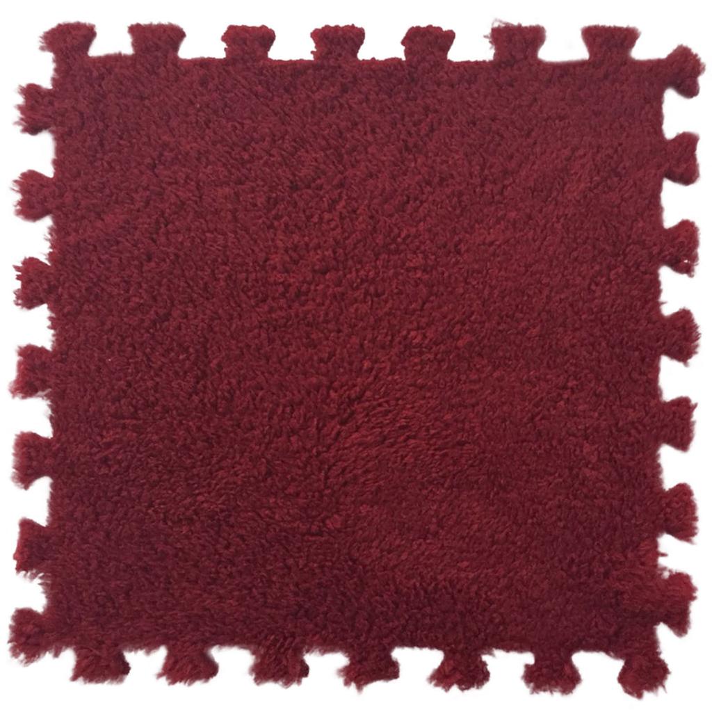 11.81Inch Square Puzzle Polyester Velvet Eco-friendly Carpet In 14 Colors
