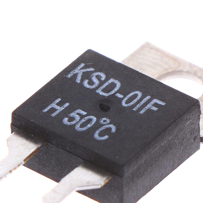 2 JUC-31F/KSD01F Temperature Control Switches Normally Open Heat Temperature Sensor Thermostat 50 Degrees