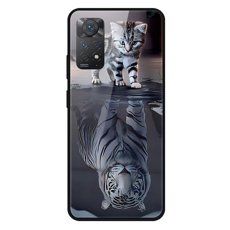 Fashion Glass Cover For Xiaomi Redmi Note 10 / Note 11 / Note 12 Case Tempered Glass Covers for Xiaomi Redmi Note 12 4G Case