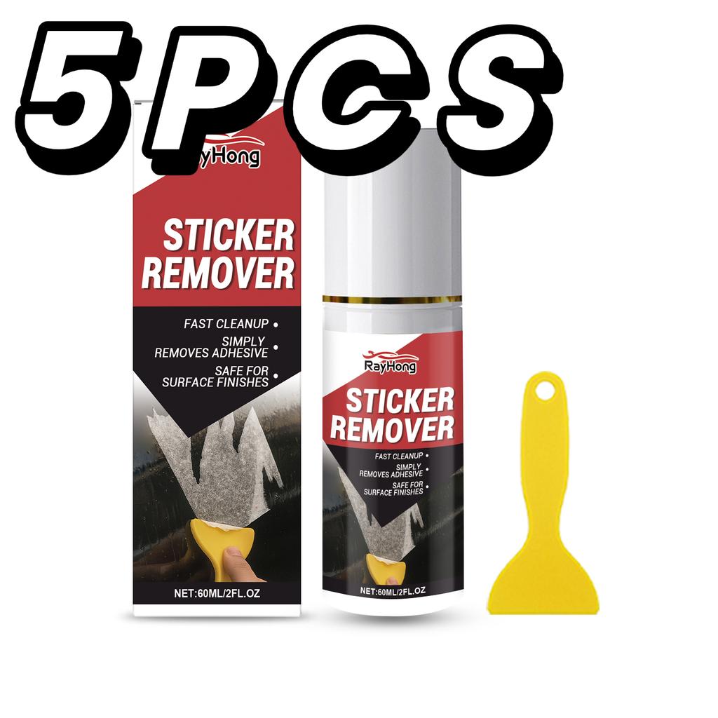 Powerful Automotive Adhesive Remover Spray Dissolves Sticky Tap Glue Decal Residue from Car Glass Metal Plastic Includes Tools