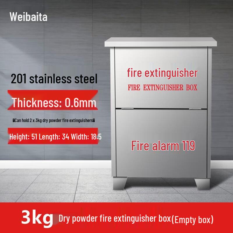 Weibaida Stainless Steel Fire Extinguisher Storage Box