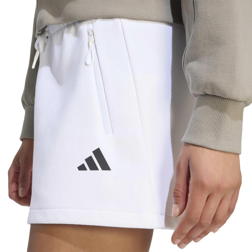 ZNE Shorts for T1928 White Size M [Adidas] Women, (KF6353), (6 Inches)