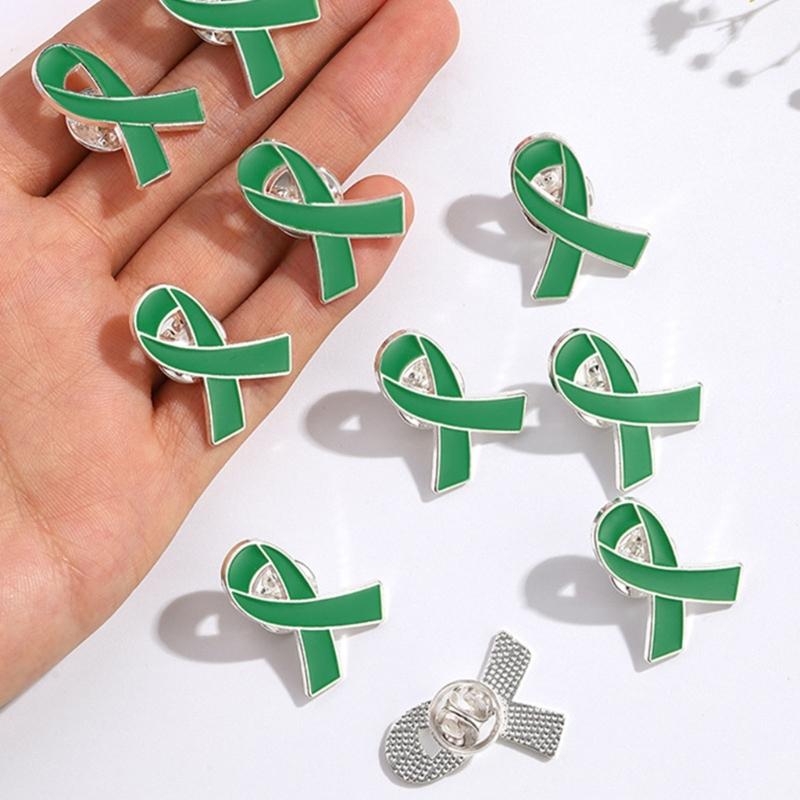 Brože s mašlí ze slitiny pro dobrovolníky Balení 20 ks Brož pro povědomí o rakovině Charitativní šperky Dárky