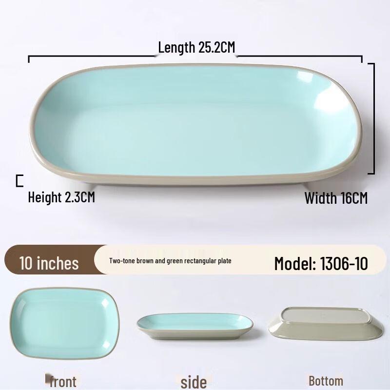 Jijun Melamine Rectangular BBQ Plate