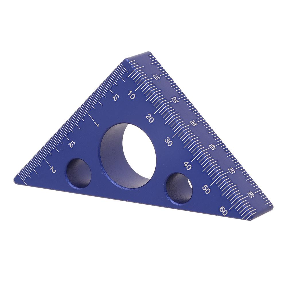 

Right Angle Ruler,Aluminum Triangle Ruler w/ Both Imperial and Metric Scales Machinist Carpenter s Square Height Measuring Tool 1pcs синій